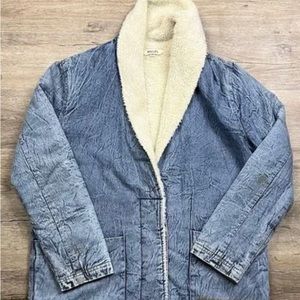 Rolla’s Sherpa Soft Denim Jacket